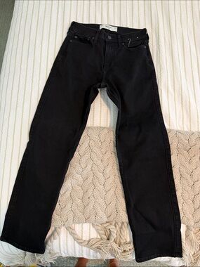 Hollister Men's Black Straight Jeans